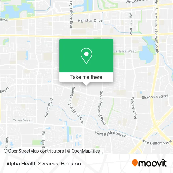 Alpha Health Services map