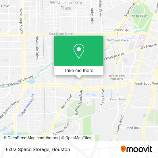 Extra Space Storage map