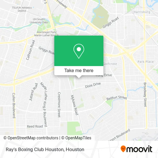 Ray's Boxing Club Houston map