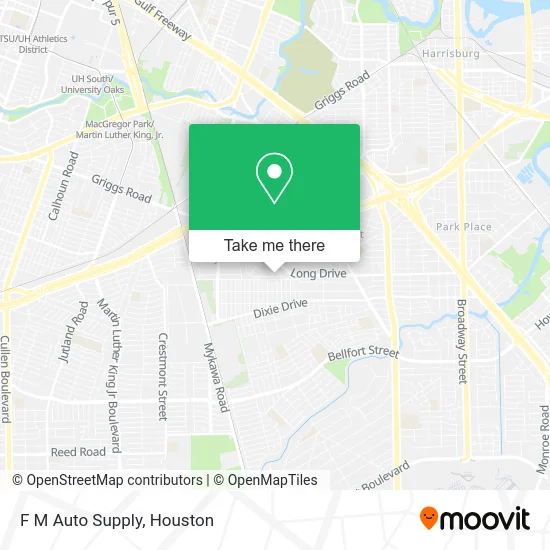 F M Auto Supply map