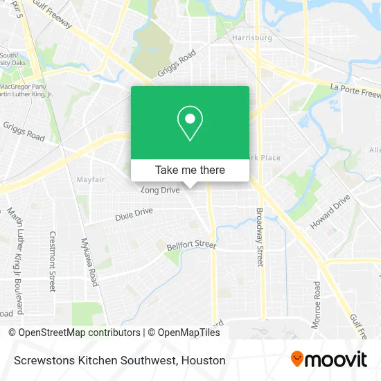 Screwstons Kitchen Southwest map