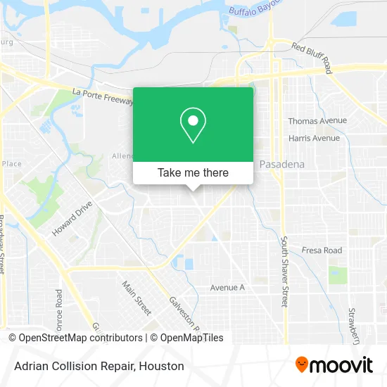 Adrian Collision Repair map