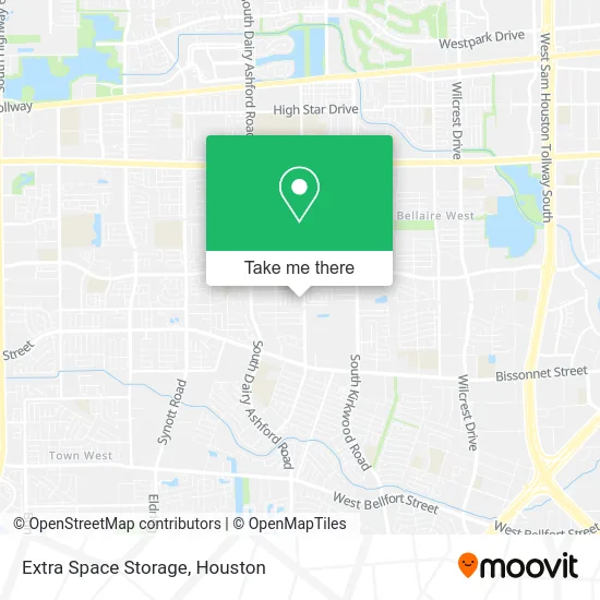 Mapa de Extra Space Storage