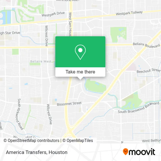 America Transfers map