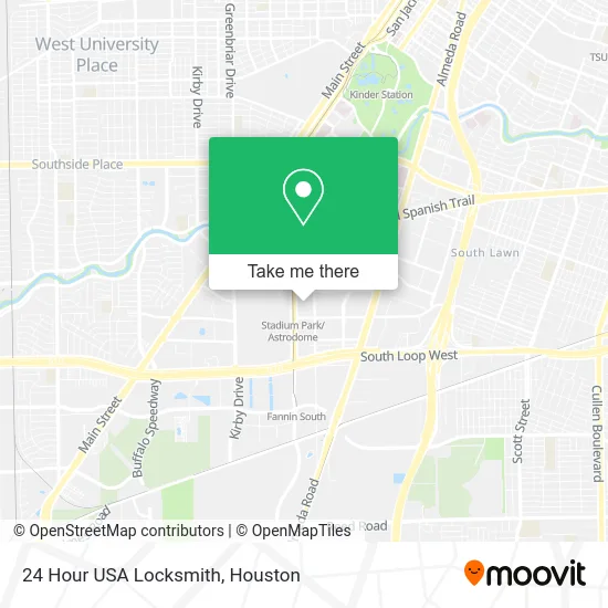 24 Hour USA Locksmith map