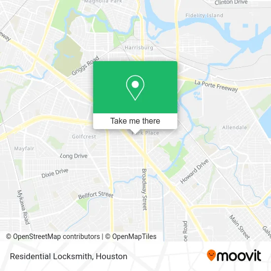 Residential Locksmith map