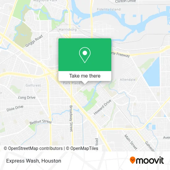 Mapa de Express Wash