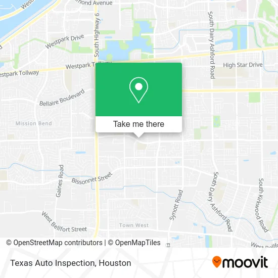 Texas Auto Inspection map