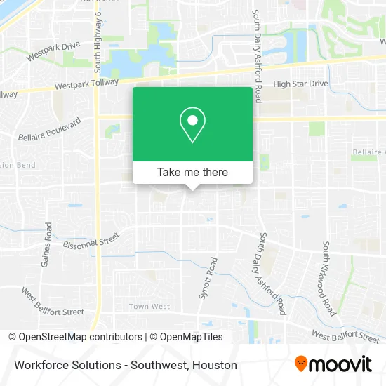 Workforce Solutions - Southwest map