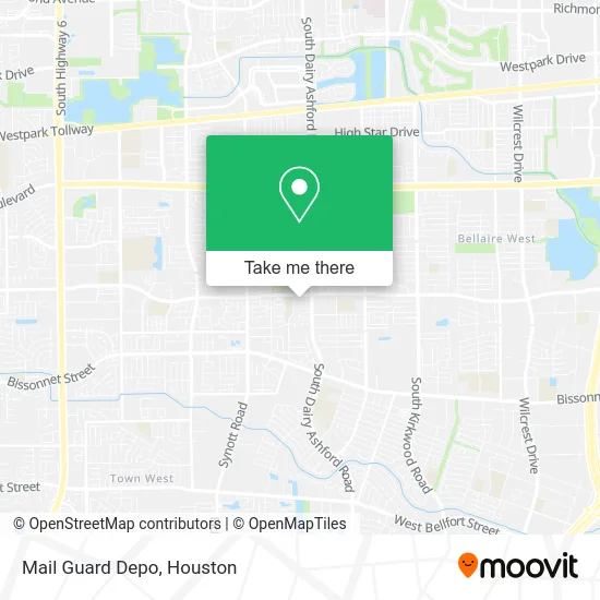 Mapa de Mail Guard Depo