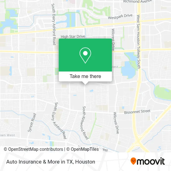 Mapa de Auto Insurance & More in TX