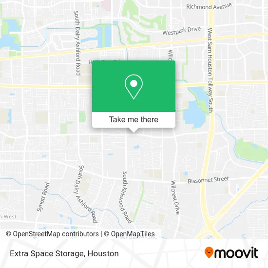 Extra Space Storage map