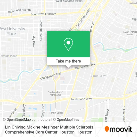 Lin Chiying Maxine Mesinger Multiple Sclerosis Comprehensive Care Center Houston map