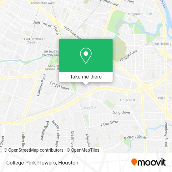 College Park Flowers map