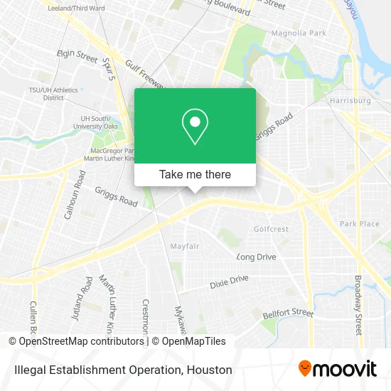 Illegal Establishment Operation map