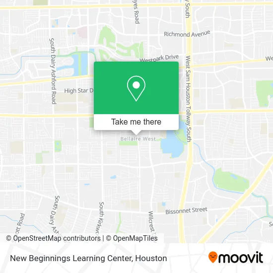 New Beginnings Learning Center map