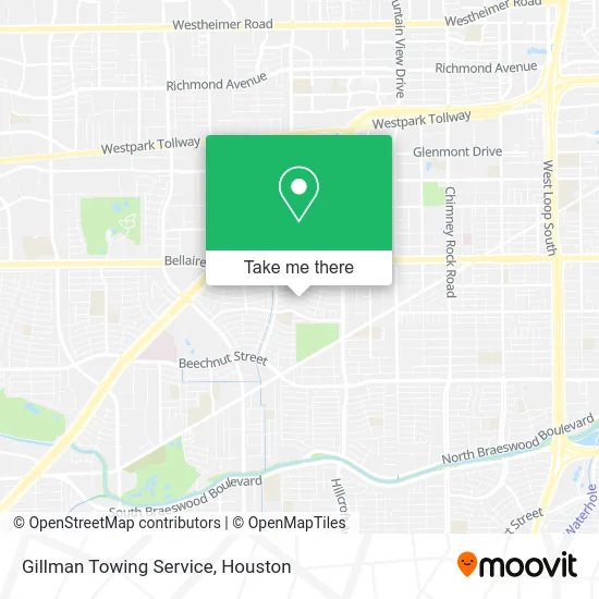 Gillman Towing Service map