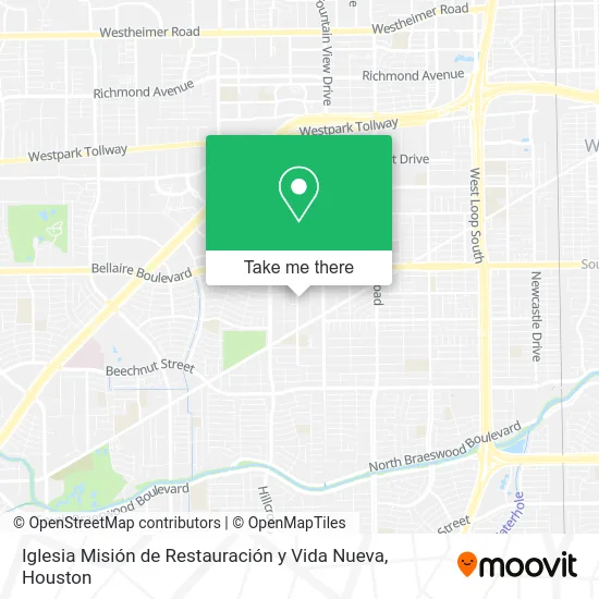 Iglesia Misión de Restauración y Vida Nueva map