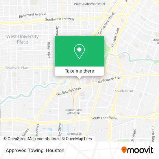 Approved Towing map