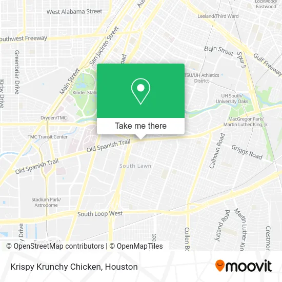 Mapa de Krispy Krunchy Chicken