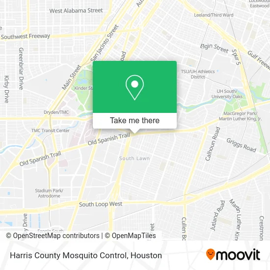 Harris County Mosquito Control map
