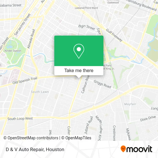 D & V Auto Repair map