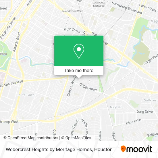 Mapa de Webercrest Heights by Meritage Homes