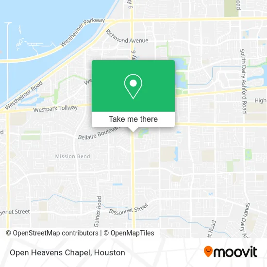 Open Heavens Chapel map