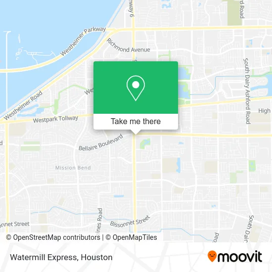 Watermill Express map