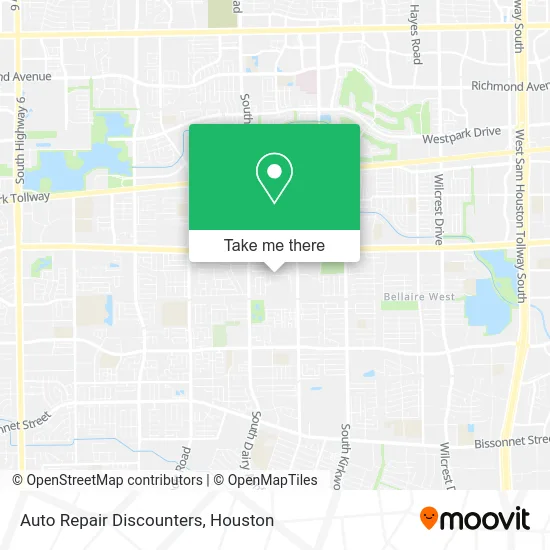 Auto Repair Discounters map