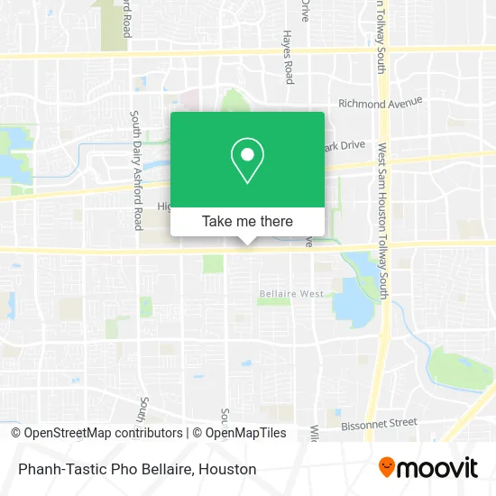 Phanh-Tastic Pho Bellaire map