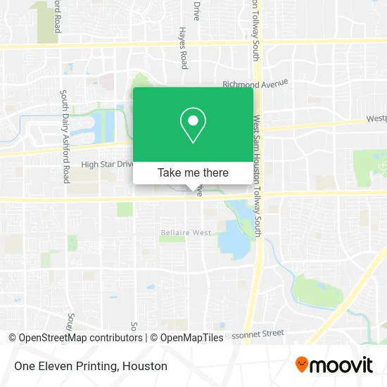 One Eleven Printing map