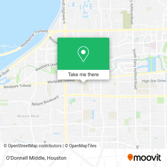 O'Donnell Middle map