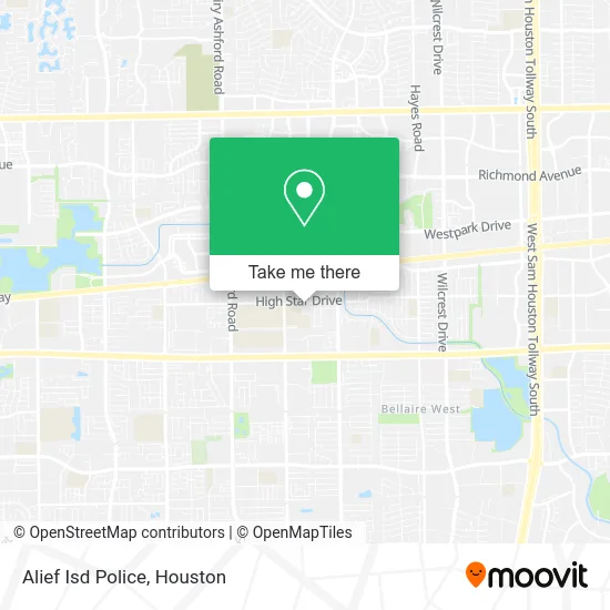 Alief Isd Police map
