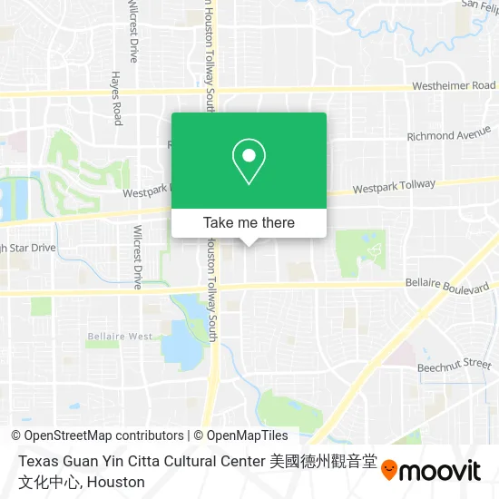 Texas Guan Yin Citta Cultural Center 美國德州觀音堂文化中心 map