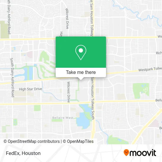 FedEx map