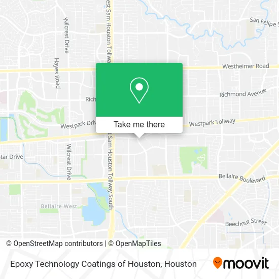 Epoxy Technology Coatings of Houston map
