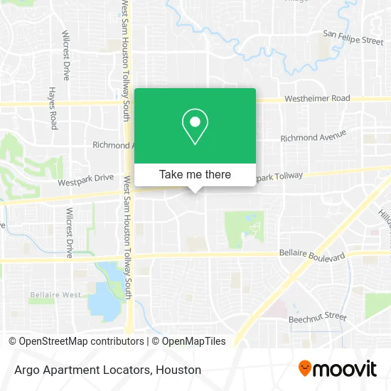 Argo Apartment Locators map