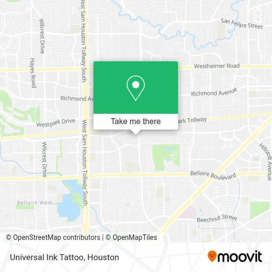 Universal Ink Tattoo map