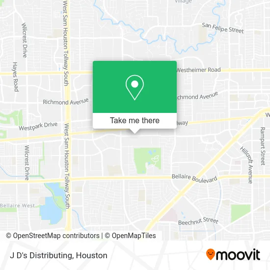 J D's Distributing map