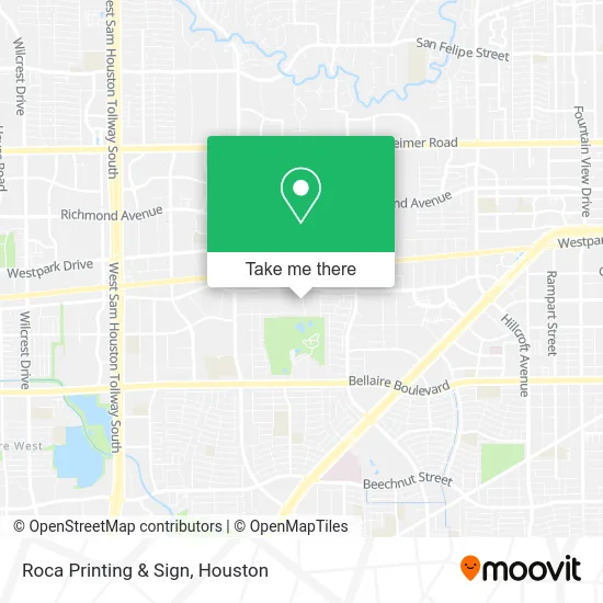 Roca Printing & Sign map