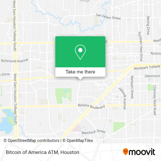 Bitcoin of America ATM map