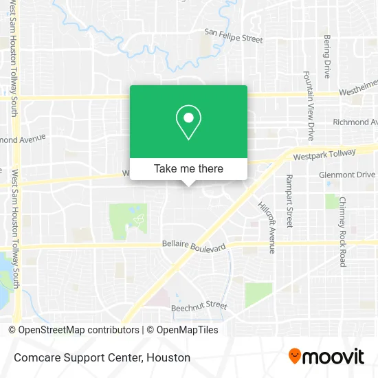 Comcare Support Center map