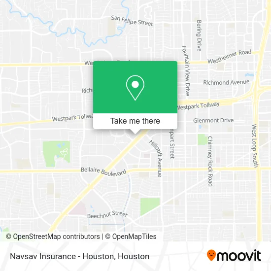 Navsav Insurance - Houston map