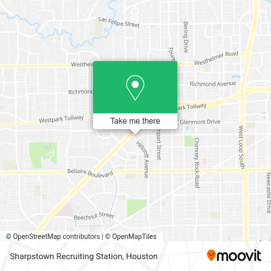 Sharpstown Recruiting Station map