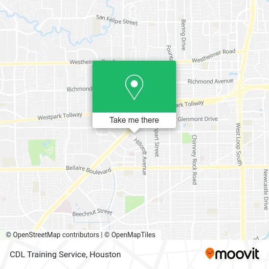 CDL Training Service map
