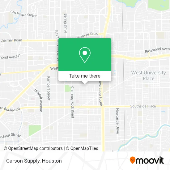 Carson Supply map