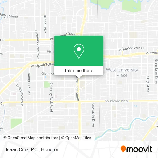 Isaac Cruz, P.C. map