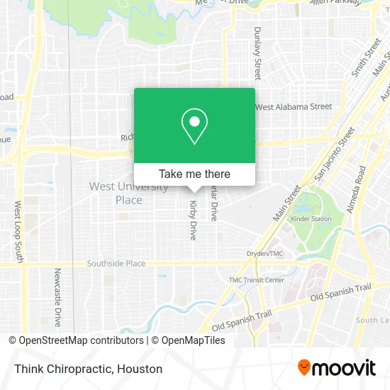 Think Chiropractic map