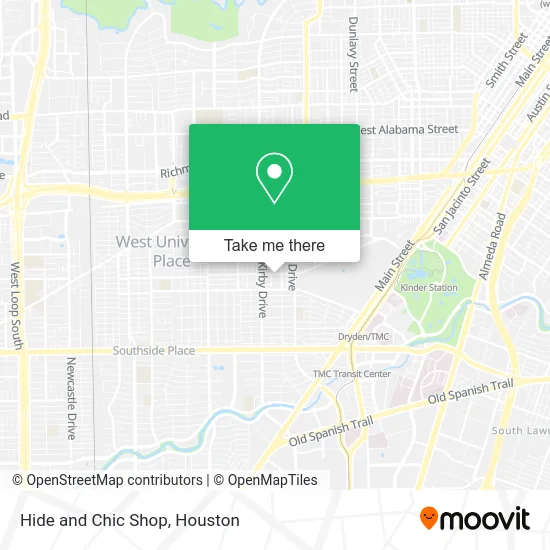 Mapa de Hide and Chic Shop